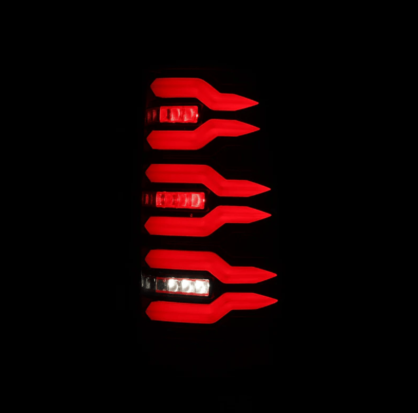 Chevrolet Silverado/ GMC Sierra LUXX-Series LED Taillights Black Red 1999-2006